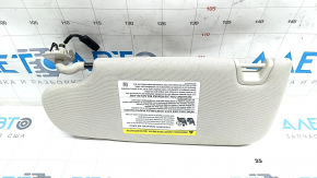 Right visor Ford Fusion mk5 17-20 light gray, without hook, with backlight
