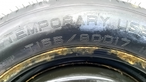 Spare tire space saver Nissan Rogue 21-23 D17 155/80 US built, rusty disk