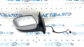 Right side mirror Jeep Cherokee KL 14-18 7+3 pins, turn signal, heating, backlight, BSM, silver, scratches