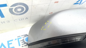 Right side mirror Jeep Cherokee KL 14-18 7+3 pins, turn signal, heating, backlight, BSM, silver, scratches