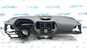 Torpedo front panel with AIRBAG Jeep Cherokee KL 19-21 black, broken fastener