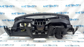 Torpedo front panel with AIRBAG Jeep Cherokee KL 19-21 black, broken fastener