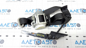 Passenger seat belt with tensioner Nissan Rogue 21-23 black US built, tensioner driftwood, for dry cleaning