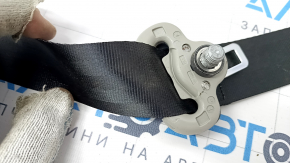 Passenger seat belt with tensioner Nissan Rogue 21-23 black US built, tensioner driftwood, for dry cleaning