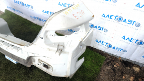 Rear panel Hyundai Sonata 11-15 white WHC with glasses, dents, crack along the seam