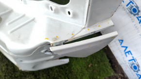 Rear panel Hyundai Sonata 11-15 white WHC with glasses, dents, crack along the seam