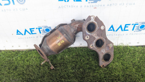Exhaust manifold front with catalytic converter Lexus RX350 10-15 no 1 stud