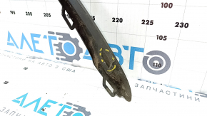 Rear bumper lip trim Volkswagen ID.4 21-23 black structure, worn, cracks in fasteners