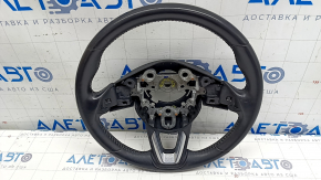 Naked steering wheel Mazda CX-5 17 - black leather, scratches, abrasions