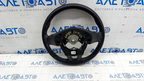 Naked steering wheel Mazda CX-5 17 - black leather, scratches, abrasions