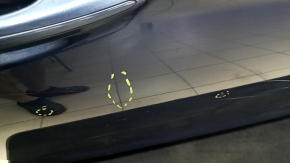Door assembly front right Ford Fusion mk5 13-20 hybrid, blue N6, bump on molding, bumps, dents, scratches on trim