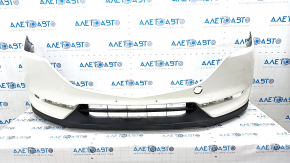 Front bumper bare Mazda CX-5 17 - white, scratches, dented, broken fasteners