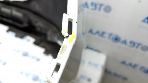 Front bumper bare Mazda CX-5 17 - white, scratches, dented, broken fasteners