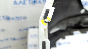 Front bumper bare Mazda CX-5 17 - white, scratches, dented, broken fasteners