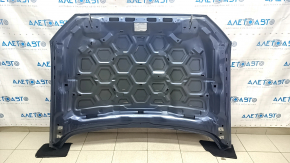 Bonnet bare Ford Fusion mk5 13-20 aluminum, blue N6, chips, sand