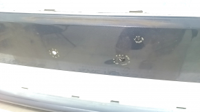 Front bumper bare Ford Fusion mk5 17-18 without parking sensors, blue, scratches, broken jumpers, hole, holes for frame