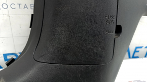Front pillar trim lower left Mazda CX-5 17- black, scratches, abrasions, non-factory holes