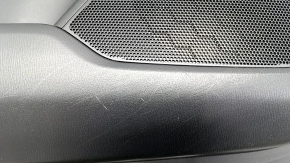 Door trim card front left Mazda CX-5 17- with black insert cloth, armrest leather black, scratches, abrasions, broken fastening