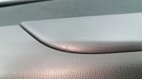 Door trim card front right Mazda CX-5 17- with black insert cloth, armrest leather black, scratches, abrasions, scratch on leather, broken fastening