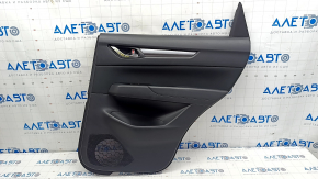 Door trim card rear right Mazda CX-5 17- with black insert leather, armrest leather black, scratches, abrasions
