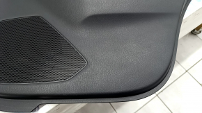 Door trim card rear right Mazda CX-5 17- with black insert leather, armrest leather black, scratches, abrasions
