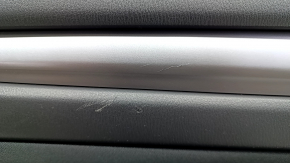 Door trim card rear left Mazda CX-5 17- with black insert leather, armrest leather black, scratches, abrasions