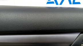 Door trim card rear left Mazda CX-5 17- with black insert leather, armrest leather black, scratches, abrasions