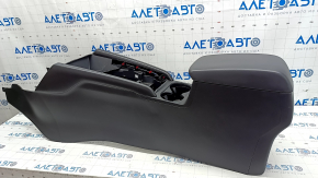 Central console armrest Mazda CX-5 17- leather black, scratches, abrasions