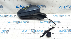 Side mirror right Ford Fusion mk5 13- 3 pins, blue, chips, sand