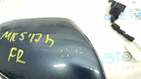 Side mirror right Ford Fusion mk5 13- 3 pins, blue, chips, sand