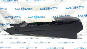 Central console armrest Ford Fusion mk5 17-20 black, armrest leather, without air duct, scratch