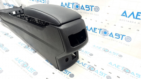 Central console armrest Ford Fusion mk5 17-20 black, armrest leather, without air duct, scratch