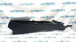 Central console armrest Ford Fusion mk5 17-20 black, armrest leather, without air duct, scratch