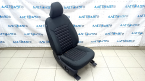 Passenger seat Ford Fusion mk5 17-20 without airbag, electric, black cloth, for cleaning