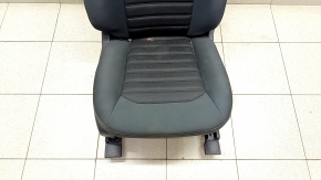 Passenger seat Ford Fusion mk5 17-20 without airbag, electric, black cloth, for cleaning