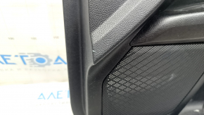 Door trim card front right Ford Fusion mk5 17-20 black with gray insert, cloth, armrest leather, molding gray, scratch