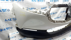 Front bumper bare Mazda CX-30 20- without parking sensors, white, scratches