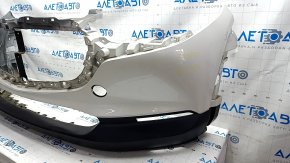 Front bumper bare Mazda CX-30 20- without parking sensors, white, scratches