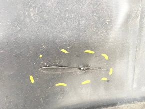 Rear bumper bare upper part Tesla Model X 16-21 black, dent, scratches, cracks, broken fasteners