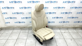 Passenger seat BMW X3 G01 18-21 with airbag, electric, heated, Vernasca beige leather, scratches on the back, dry cleanable