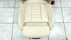 Passenger seat BMW X3 G01 18-21 with airbag, electric, heated, Vernasca beige leather, scratches on the back, dry cleanable