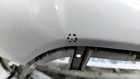 Bare front bumper BMW X3 G01 18-21 LUXURY-Line for parking sensors and camera, white, bumpers, cracks in fasteners