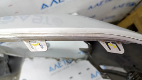 Bare front bumper BMW X3 G01 18-21 LUXURY-Line for parking sensors and camera, white, bumpers, cracks in fasteners