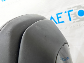 Passenger seat Tesla Model X 16-21 with AIRBAG leather black, scratches on the pad, leather defect