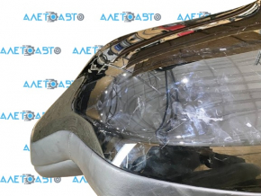 Passenger seat Tesla Model X 16-21 with AIRBAG leather black, scratches on the pad, leather defect