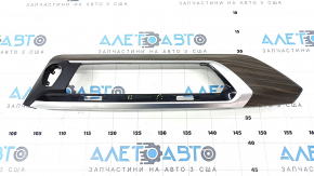 Front panel trim central BMW X3 G01 18-21 black, wood insert, scratches