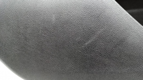 Door trim card rear left Ford Fusion mk5 17-20 black with gray insert, cloth, leather armrest, gray molding, scratches