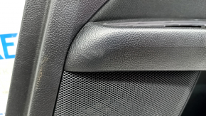 Door trim card rear right Ford Fusion mk5 17-20 black with gray insert, cloth, leather armrest, gray molding, scuffs