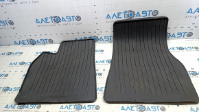 Set of floor mats for Tesla Model S 21 - black rubber