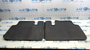 Set of floor mats for Tesla Model S 21 - black rubber